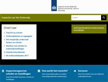 Tablet Screenshot of onderwijsinspectie.nl
